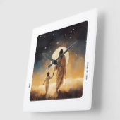 Horloge Carrée Jésus Watch, Bible, Wall Clock, Christianity (Angle)