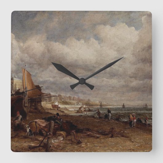 Horloge Carrée Jetée à chaînes de Brighton par John Constable (Recto)