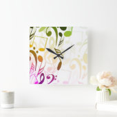 Horloge Carrée Jeu musical (Maison)