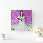 Horloge Carrée Jeune fille, Gustav Klimt (Maison)