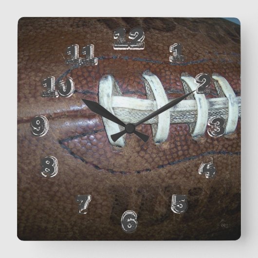 Horloge Carrée Jeux de football (Recto)