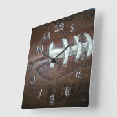 Horloge Carrée Jeux de football (Angle)