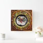 HORLOGE CARRÉE JEWEL OWL (Maison)