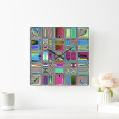 Horloge Carrée Jewelee Mosaic (Maison)