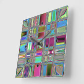 Horloge Carrée Jewelee Mosaic (Angle)