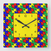 Horloge Carrée Jigsaw Puzzle Seamless Pattern-22675 (Recto)