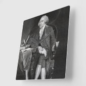 Horloge Carrée John Adams (Angle)