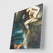 Horloge Carrée John William Waterhouse (Angle)