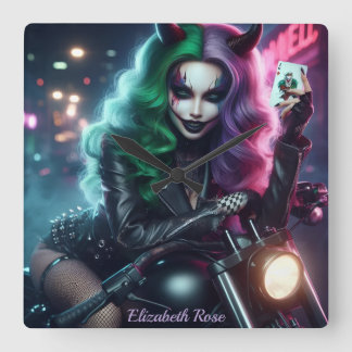 Horloge Carrée Joker's Wild