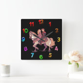 Horloge Carrée Joli couple (Maison)
