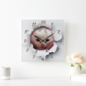 Horloge Carrée Joli petit chat (Maison)
