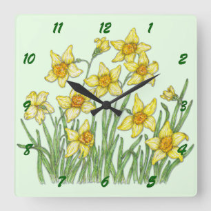 Horloge Carrée Jonquil