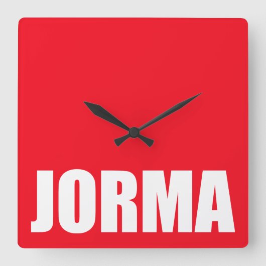 Horloge Carrée Jorma (homonymie) (Recto)