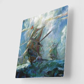 Horloge Carrée Jour de Columbus (Angle)