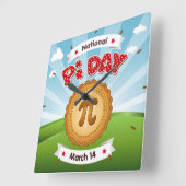 Horloge Carrée Jour férié (Angle)