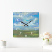 Horloge Carrée Jour lumineux II (Maison)