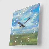 Horloge Carrée Jour lumineux II (Angle)