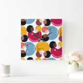 Horloge Carrée Journée Martin Luther King, égalité et fraternité (Maison)