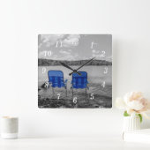 Horloge Carrée Journée Parfaite À L'Horloge Mural En Niveaux De G (Maison)