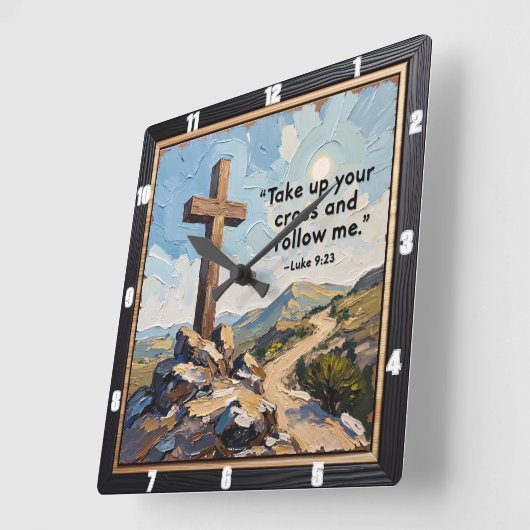 Horloge Carrée Journey's Call: Follow The Path (Angle)