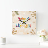 Horloge Carrée "Joy In Connection" (Maison)