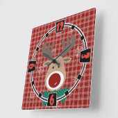 Horloge Carrée Joyeux Noël ! (Angle)