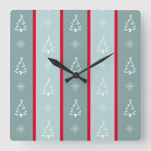 Horloge Carrée Joyeux Noël