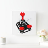 Horloge Carrée Joystick (Maison)