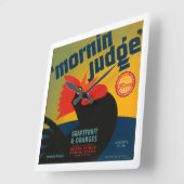 Horloge Carrée Juge Mornin (Angle)