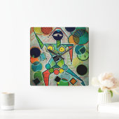 Horloge Carrée "Juggler" Wall Clock (Maison)