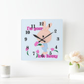 Horloge Carrée J'y vais (Maison)