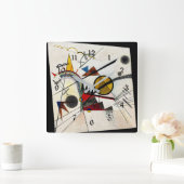 Horloge Carrée Kandinsky - Dans le Carré noir (Maison)
