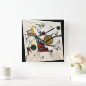 Horloge Carrée Kandinsky - Dans le Carré noir (Maison)