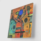 Horloge Carrée Kandinsky - Silence Brown (Angle)