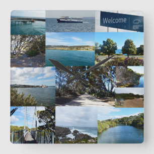 Horloge Carrée Kangaroo Island, Australie, Photo Collage,