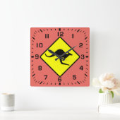 Horloge Carrée kangourou (Maison)