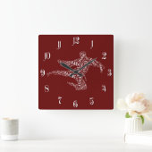 Horloge Carrée Karaté (Maison)