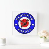 Horloge Carrée Karaté de Shotokan (Maison)