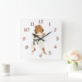 Horloge Carrée Karate Terrier (Maison)