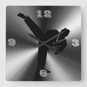 Horloge Carrée Karate Tic Tac
