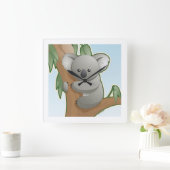 Horloge Carrée Kawaii Koala (Maison)