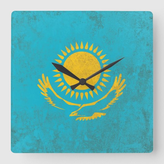 Horloge Carrée Kazakhstan (Recto)