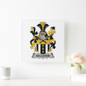 Horloge Carrée Kelleher Family Crest (Maison)