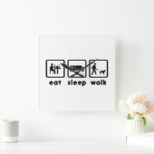 Horloge Carrée Kelpie australienne (Maison)