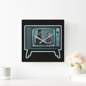 Horloge Carrée Kennedy Nixon 1960 (Maison)
