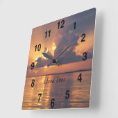 Horloge Carrée Key Largo Keys (Angle)