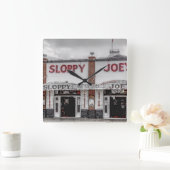 Horloge Carrée Key West de Joe désordonné synchronisent (Maison)