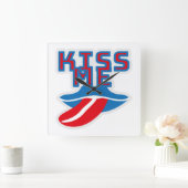 Horloge Carrée Kiss me (Maison)