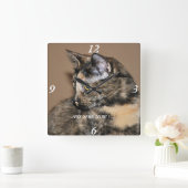 Horloge Carrée Kitties Any Time Now Wall Clock ! (Maison)
