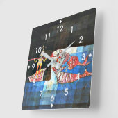 Horloge Carrée Klee - Le Seafarer (Angle)